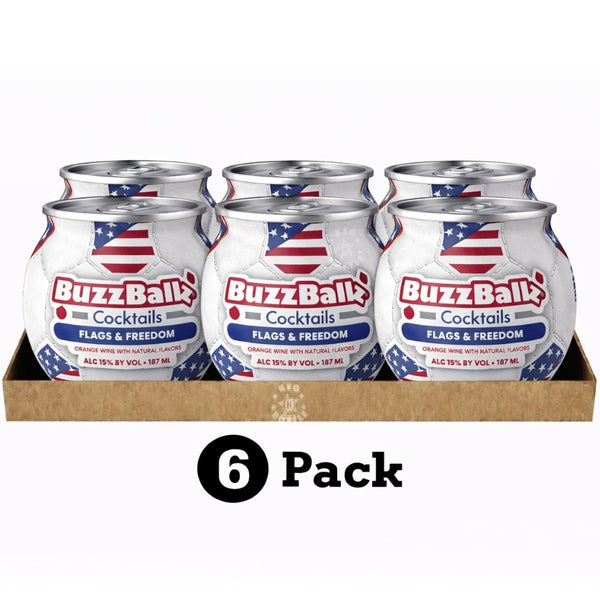 BuzzBallz Flags & Freedom Pineapple Orange 187mL