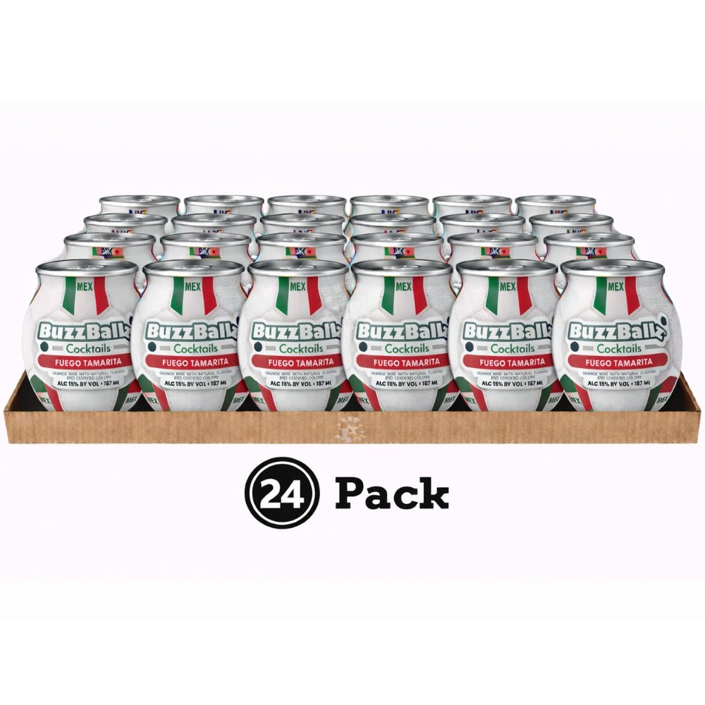 BuzzBallz Fuego Tamarita Watermelon Tamarind Cocktail - 24 Pack (24x187mL)