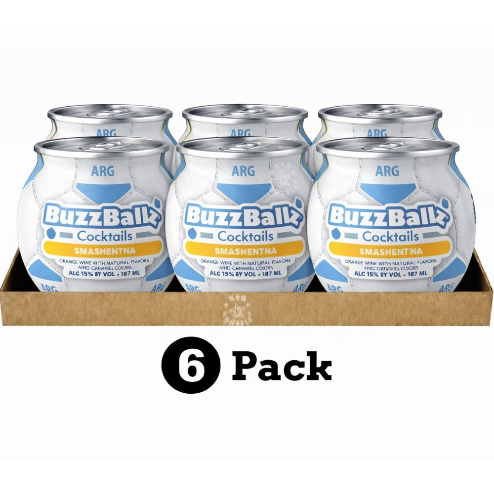 BuzzBallz Smashentina Melon Pepper Smash Cocktail - 6 Pack (6x187mL)