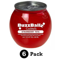 BuzzBallz Strawberry ‘Rita 6-Pack (200 ml x 6)