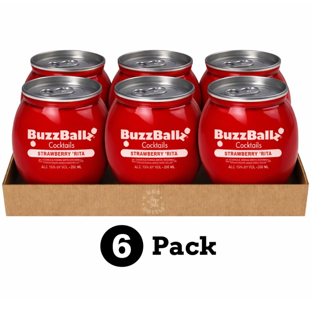BuzzBallz Strawberry ‘Rita 6-Pack (200 ml x 6)