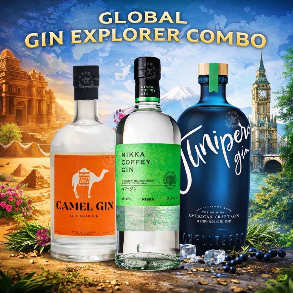 Camel, Nikka & Junipero Global Gin Explorer Combo (3 x 750ml) | Keg N Bottle