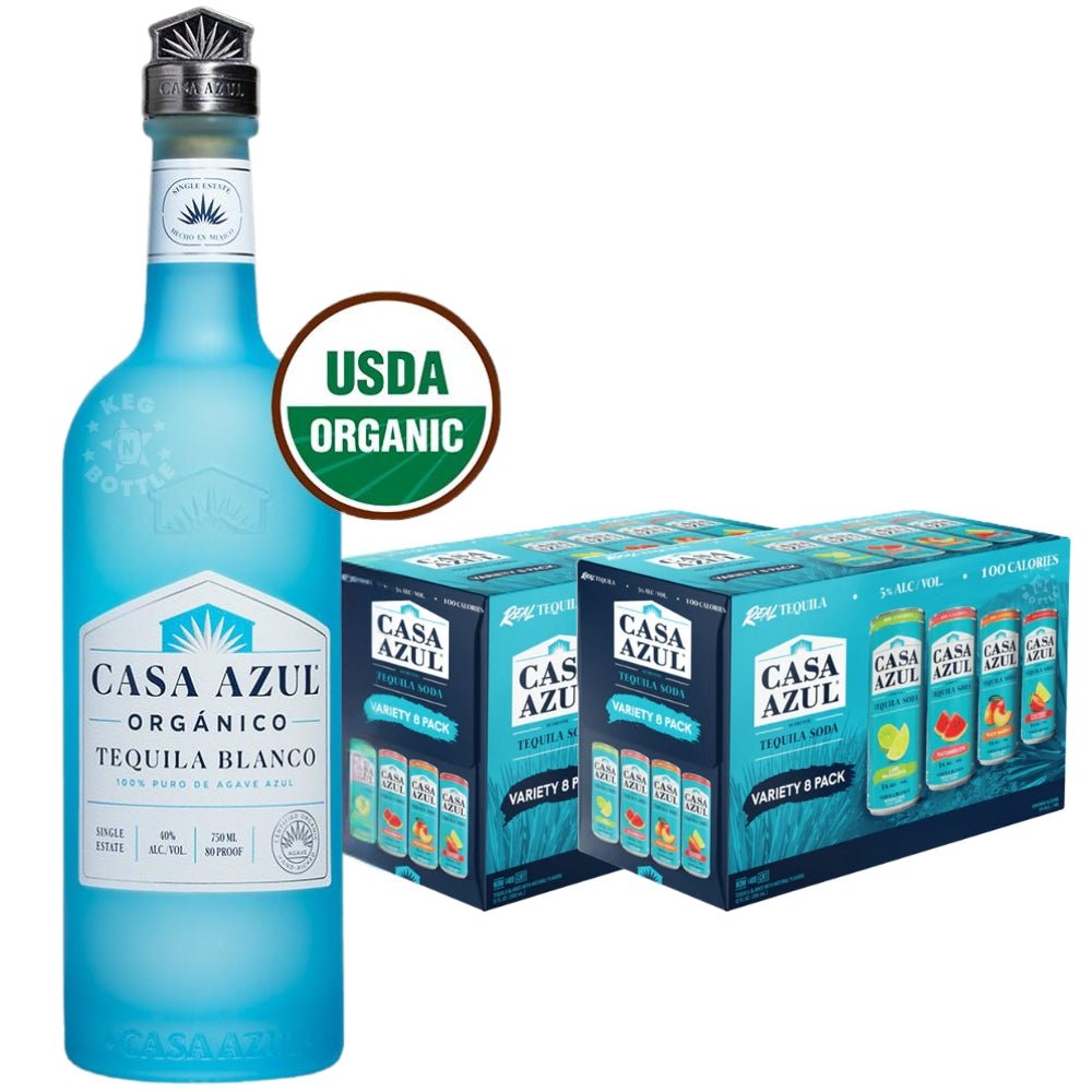 Casa Azul Blanco & 2 Tequila Soda Variety Pack $12 Instant Venmo Rebate | Keg N Bottle