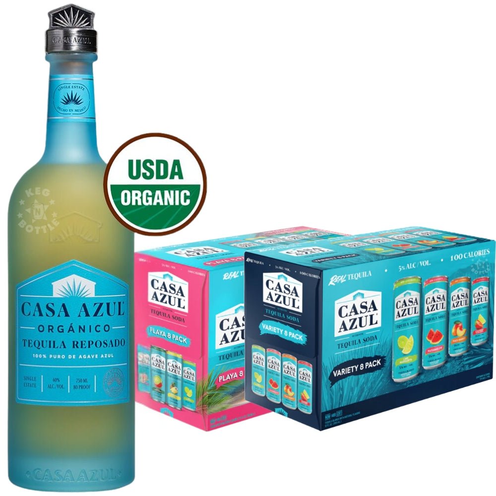 Casa Azul Reposado & Tequila Soda Playa & Variety Pack $12 Instant Venmo Rebate | Keg N Bottle