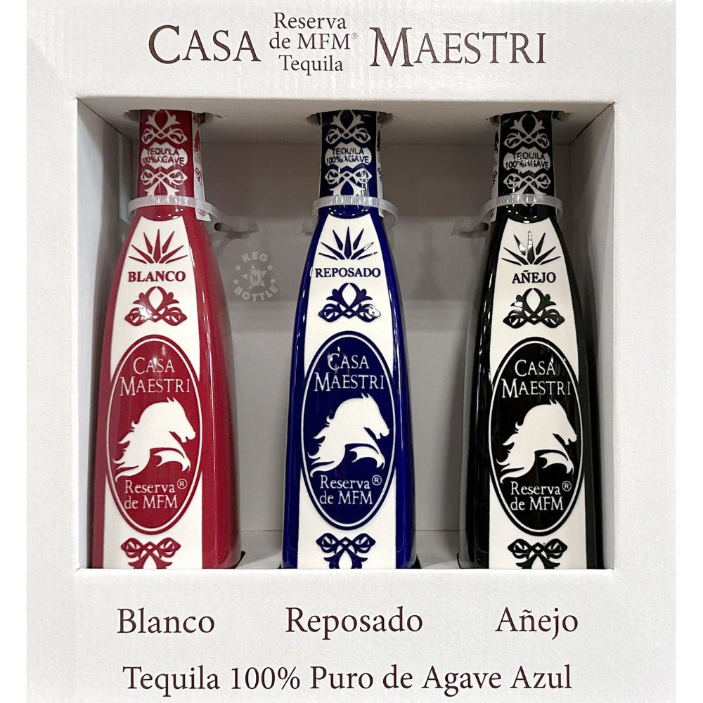 Casa Maestri Reserva de MFM Tequila Gift Set 3 Pack (3 x 100 mL)