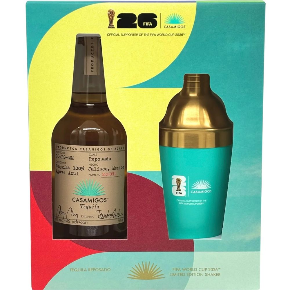 Casamigos Reposado tequila 750ml with FIFA World Cup 2026 limited edition shaker gift set 2