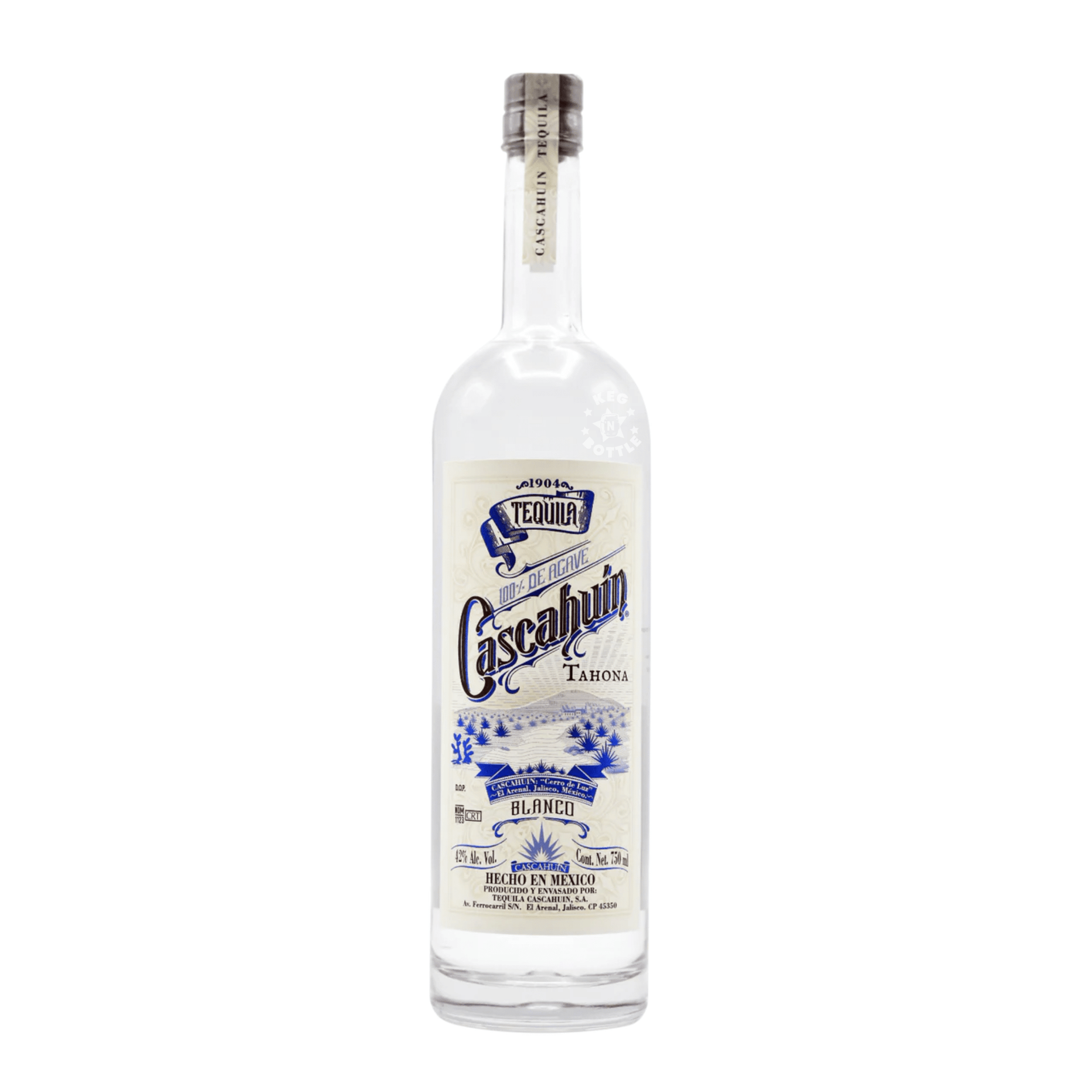 Cascahuin Blanco Tahona Tequila (750 ml) | Keg N Bottle
