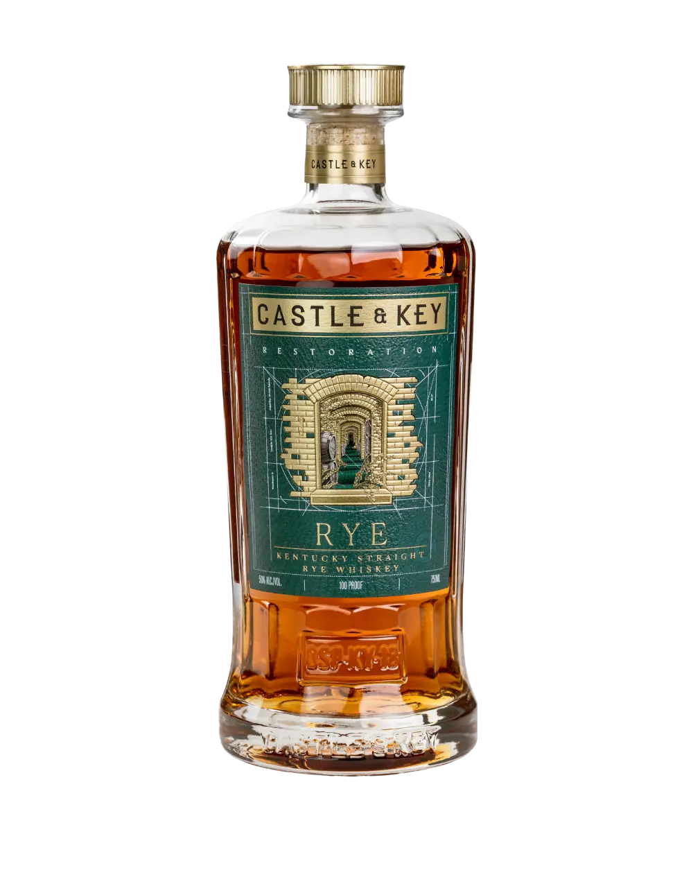 Castle & Key Restoration Straight Rye Whiskey (750 ml) | Keg N Bottle