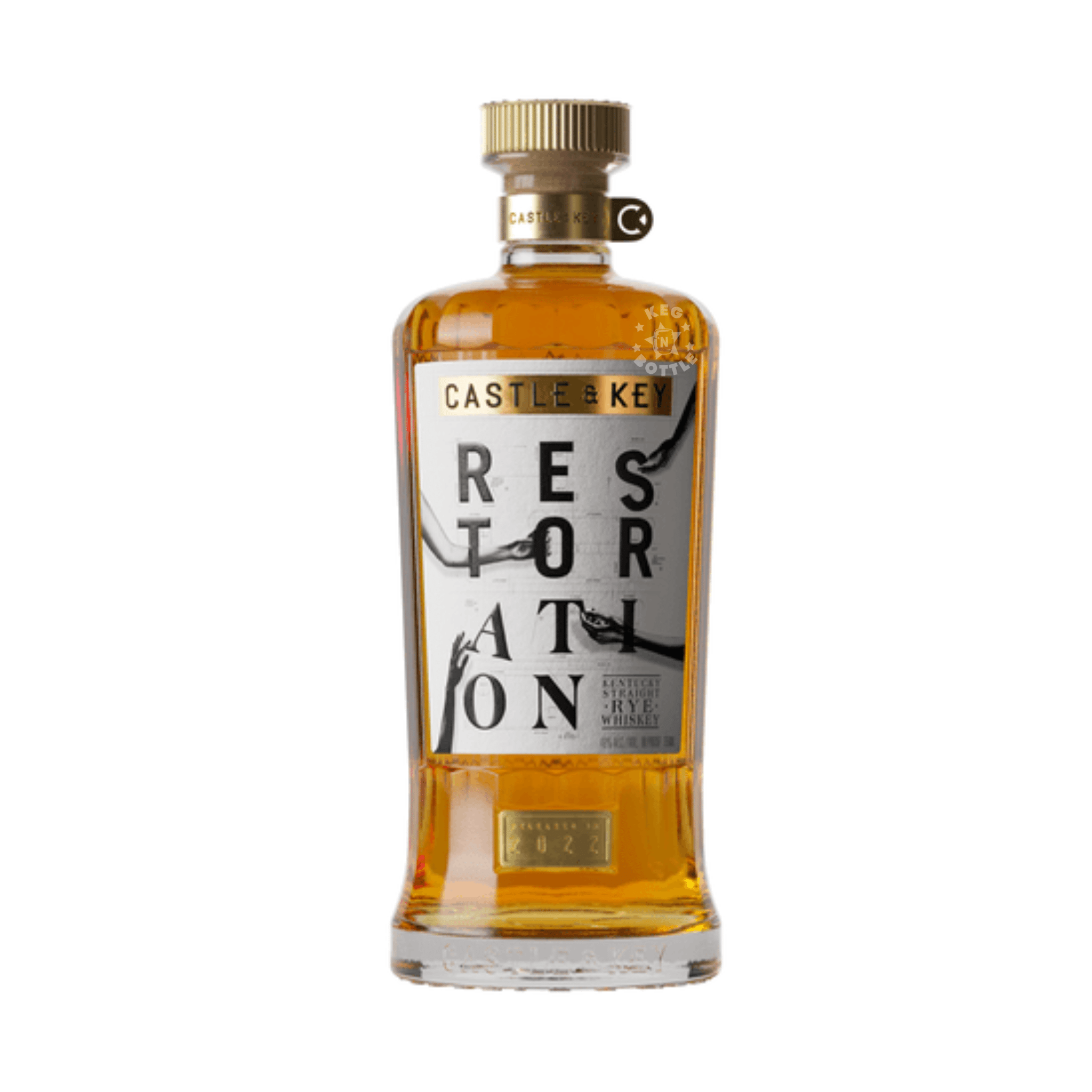 Castle & Key Restoration Straight Rye Whiskey (750 ml) | Keg N Bottle