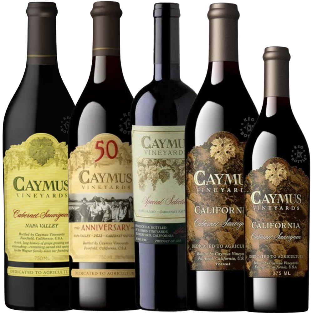 Caymus Cabernet bundle with 4 bottles and 375 ml Caymus California