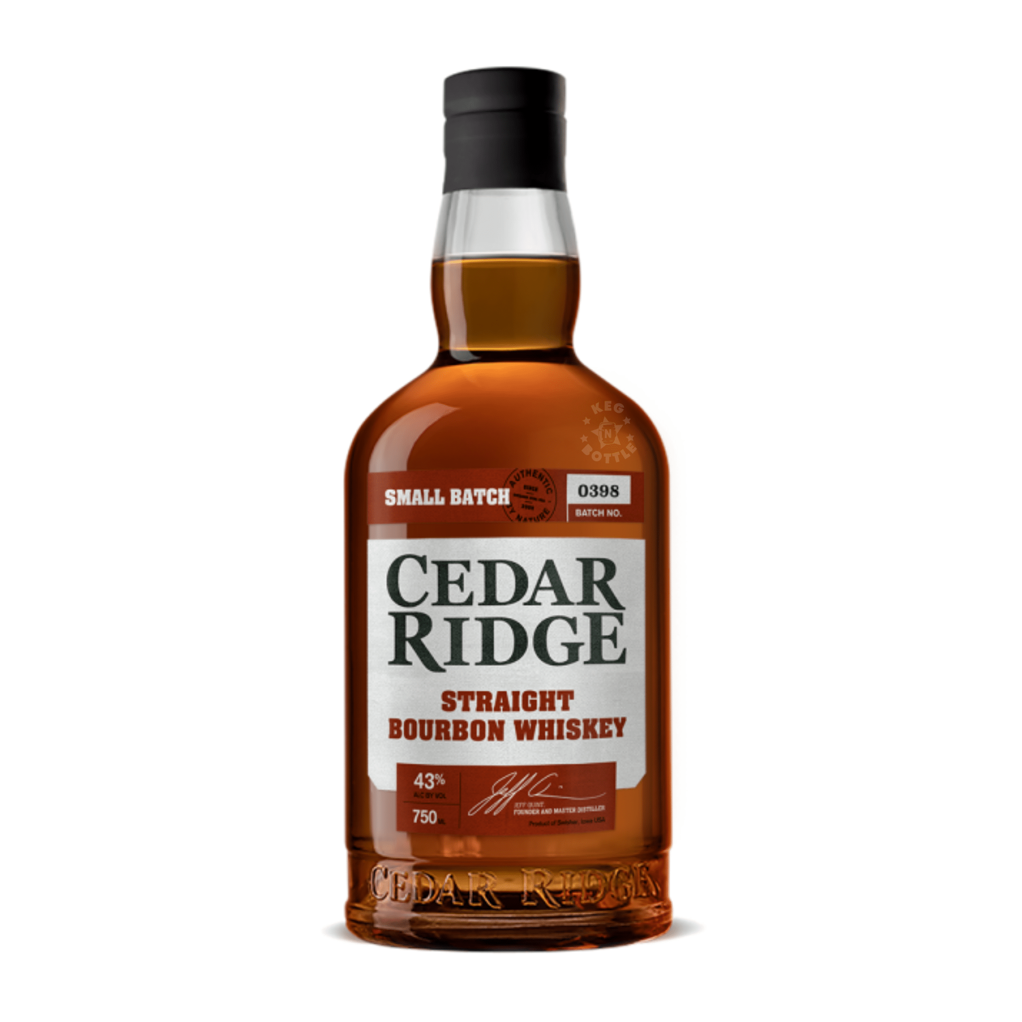 Cedar Ridge Straight Bourbon Whiskey (750 ml) - Keg N Bottle