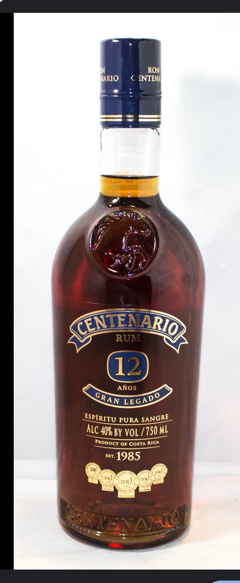 Centenario 12 Anos Gran Legado Rum (750 ml) - Keg N Bottle