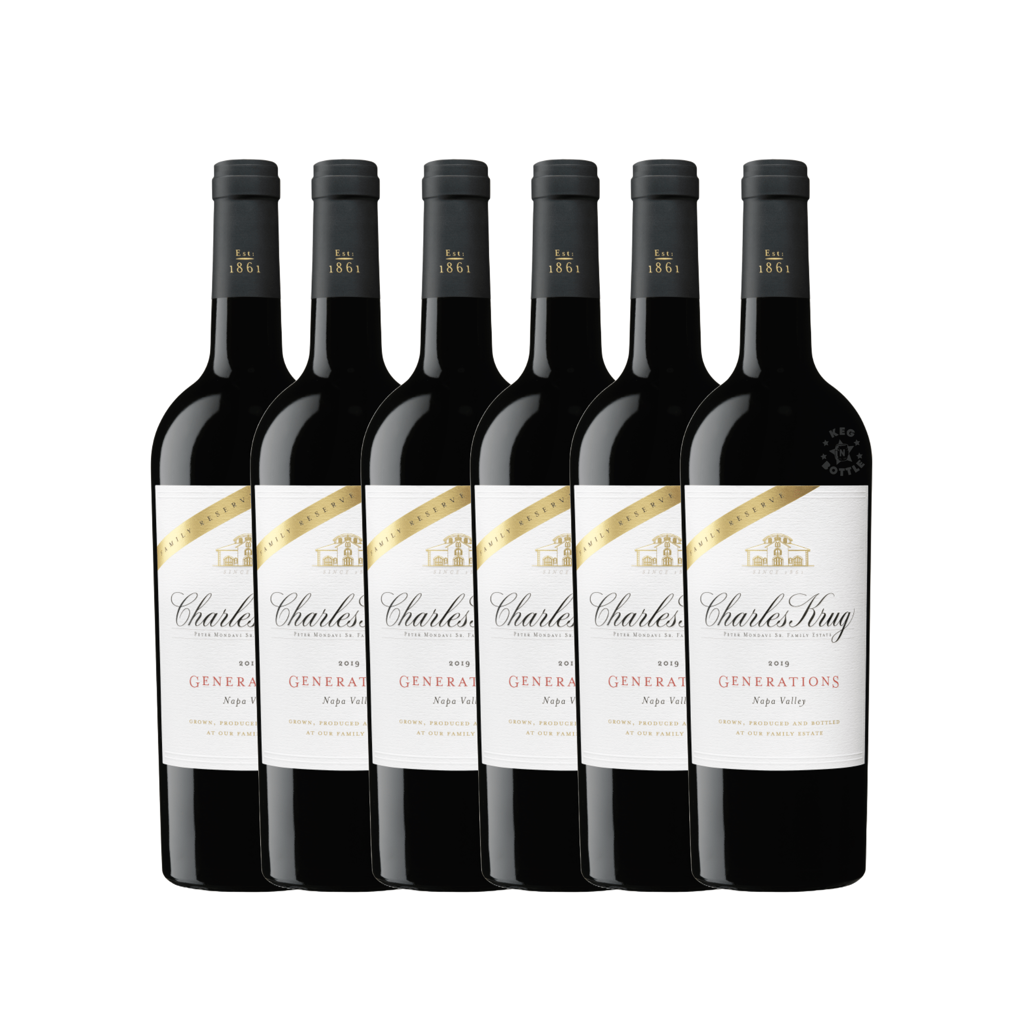Charles Krug - Generations Family Reserve - Red Blend (6 Pack) - Keg N Bottle