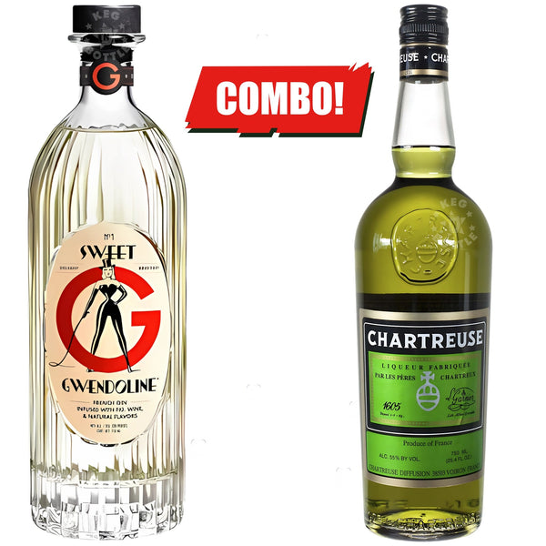 Chartreuse Green Liqueur & Gin Combo Pack (2x750ml) | Keg N Bottle