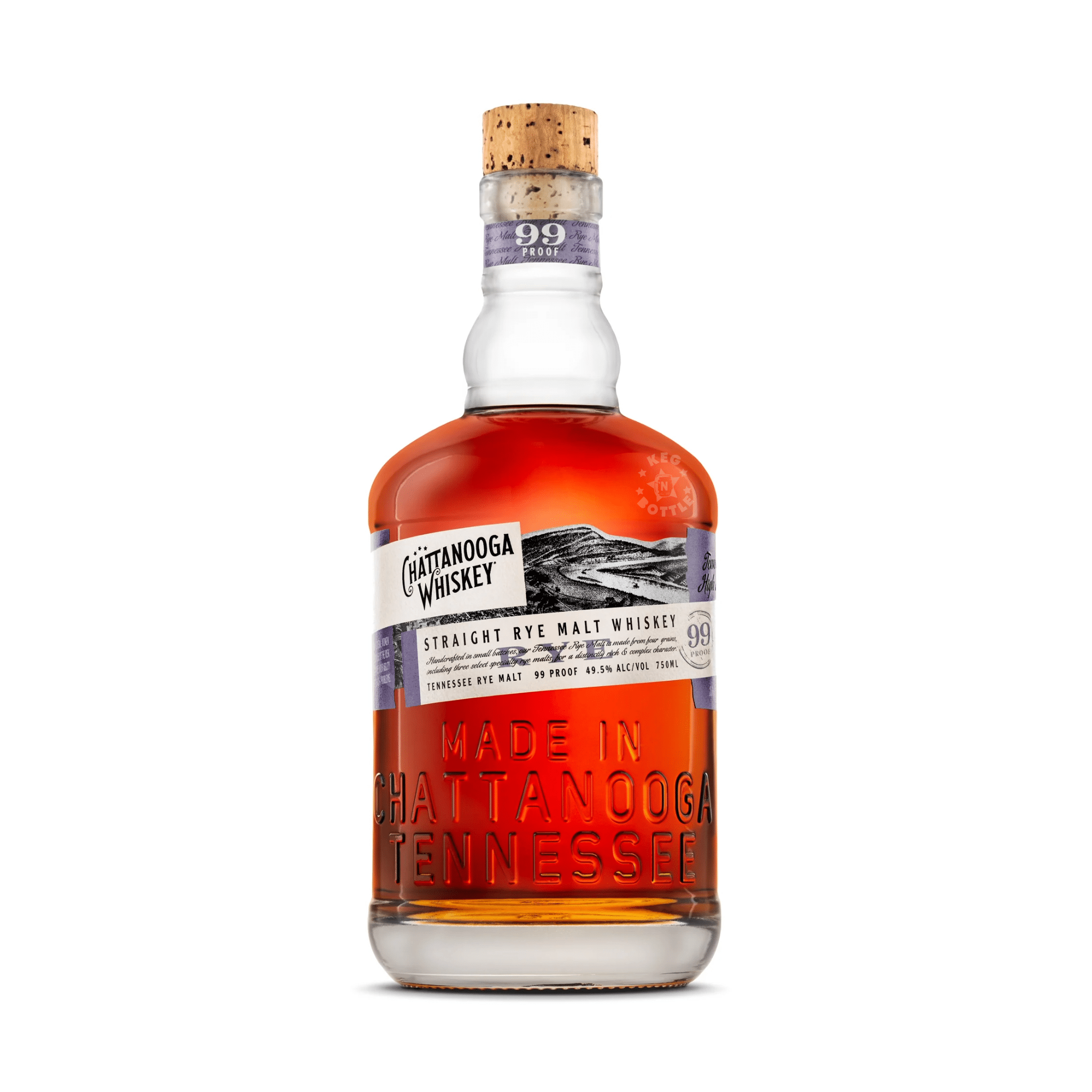 Chattanooga Straight Rye Tennessee Whiskey (750 ml) | Keg N Bottle