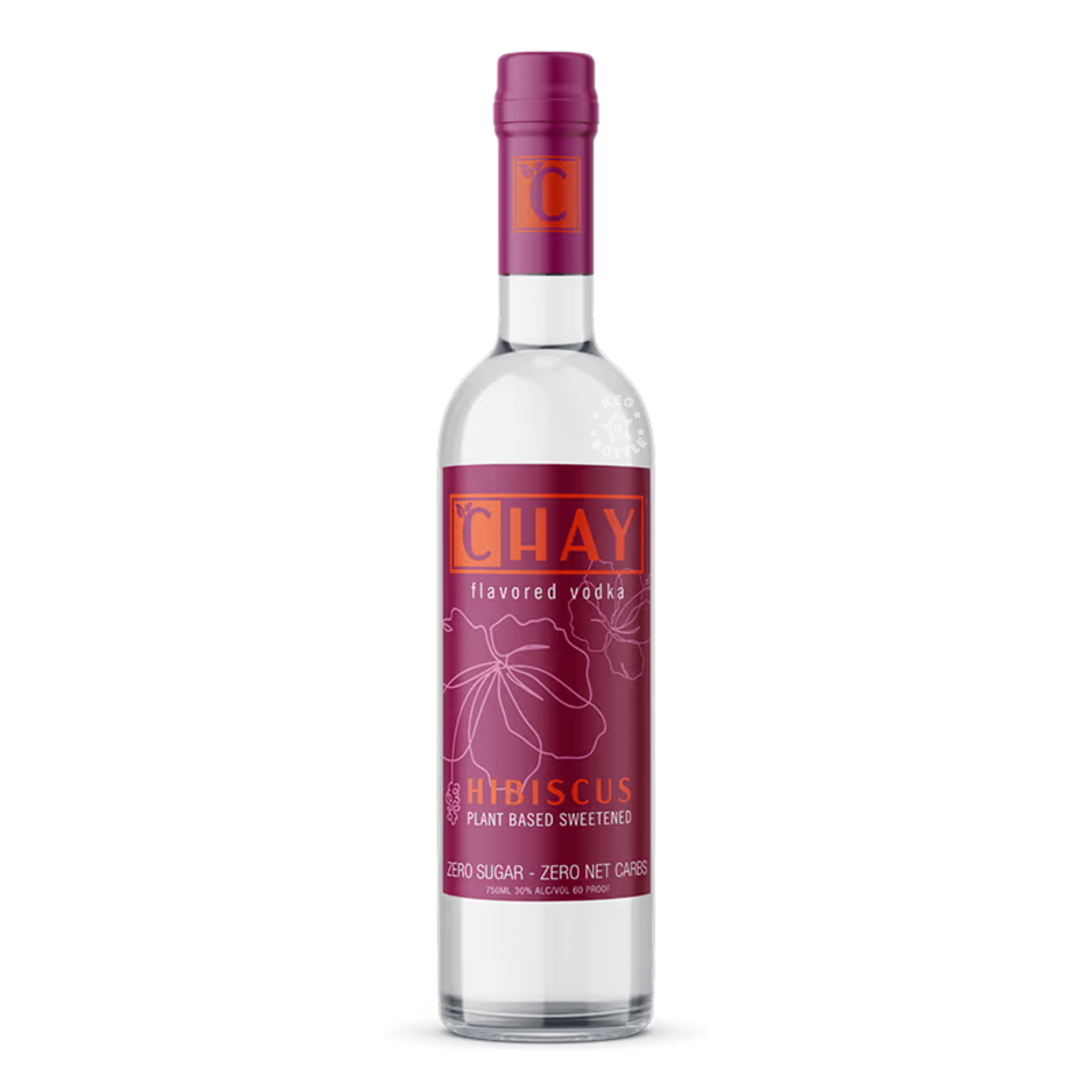 Chay Zero Sugar Hibiscus Vodka (750 ml) - Keg N Bottle