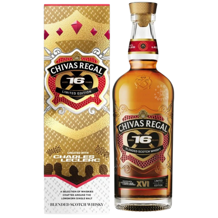 Chivas Regal x Charles Leclerc 16 Year Scotch Whisky (700mL) | Keg