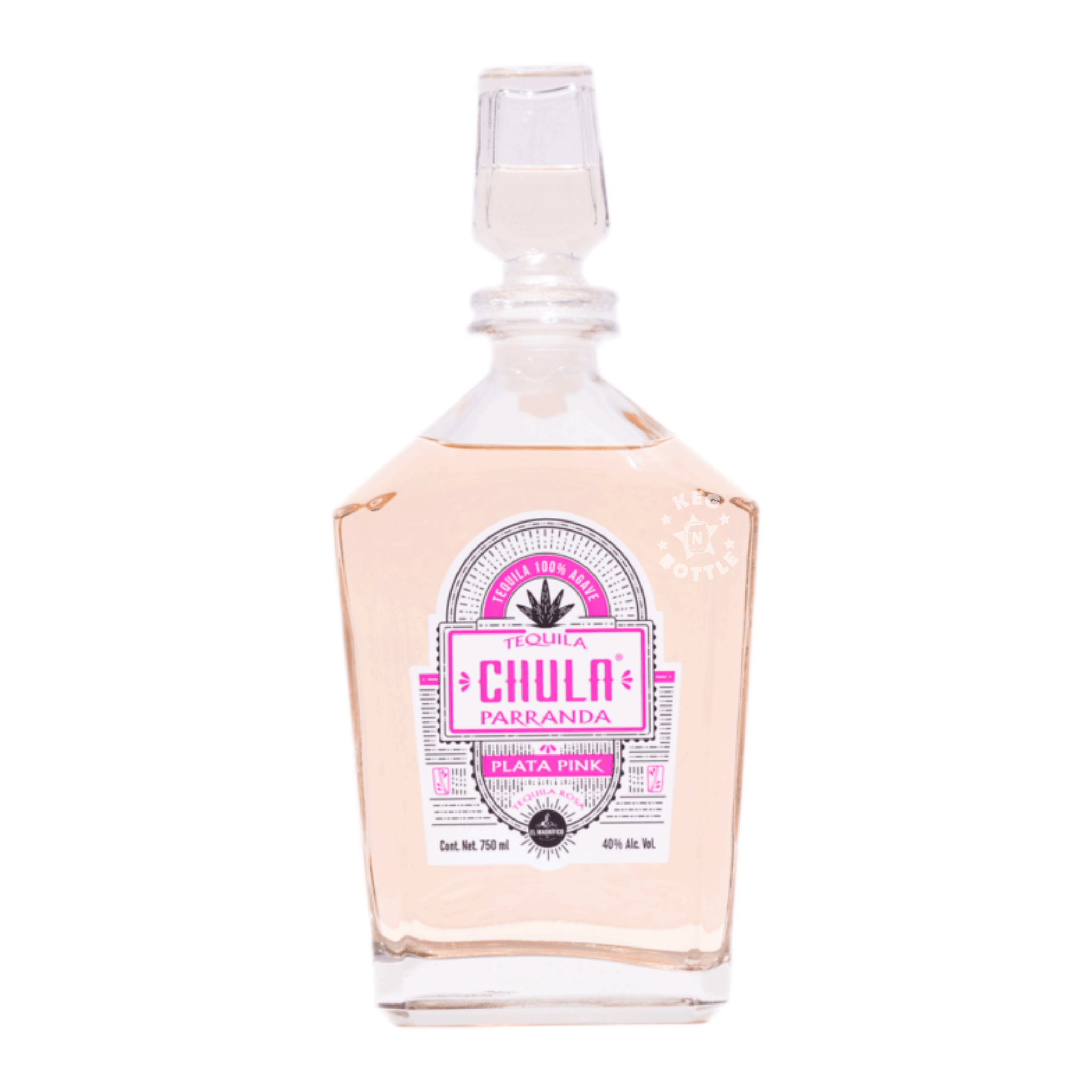 Chula Parranda Plata Pink Tequila (750 ml) - Keg N Bottle