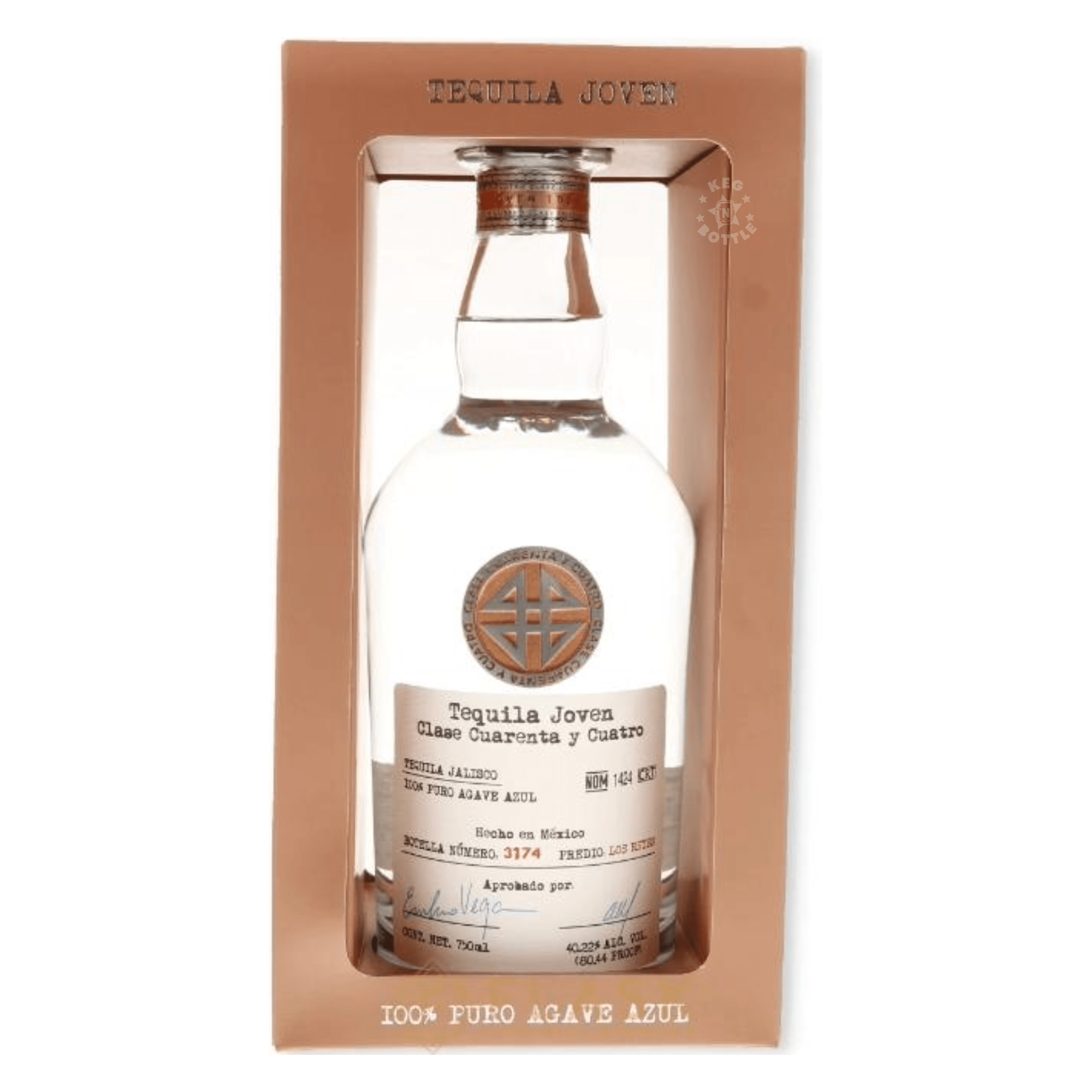 Clase Cuarenta Y Cuatro Joven Tequila (750 ml) | Keg N Bottle