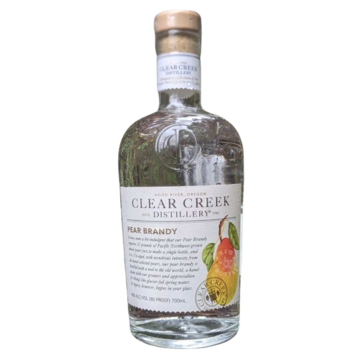 Clear Creek Pear Brandy (700 ml) - Crafted from Whole Pears