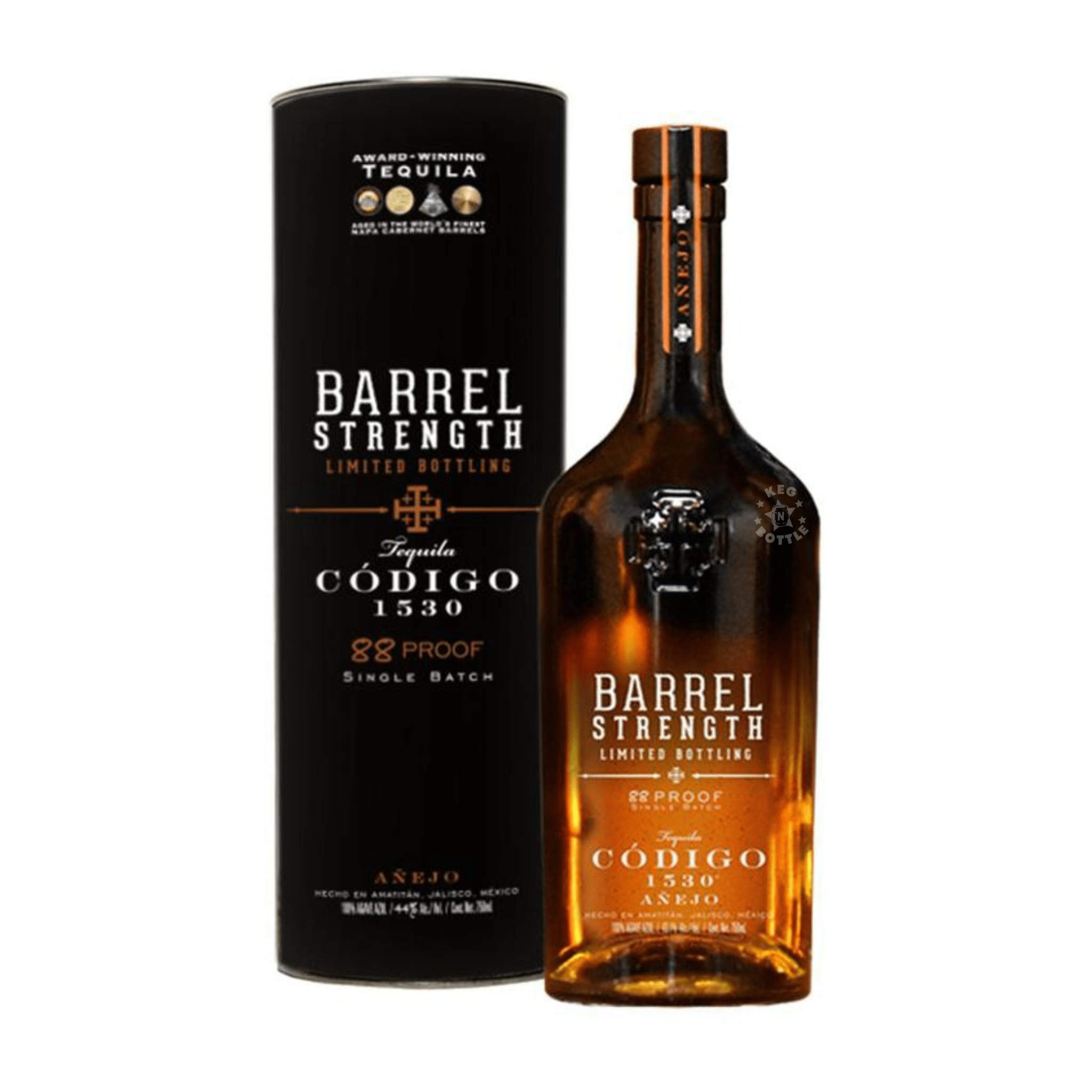 Codigo 1530 Barrel Strength Anejo Tequila (750 ml) - Keg N Bottle