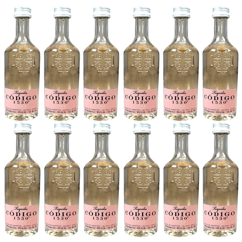Código 1530 Rosa Blanco Tequila - 12 Pack (12 x 50 ml) | Keg N Bottle