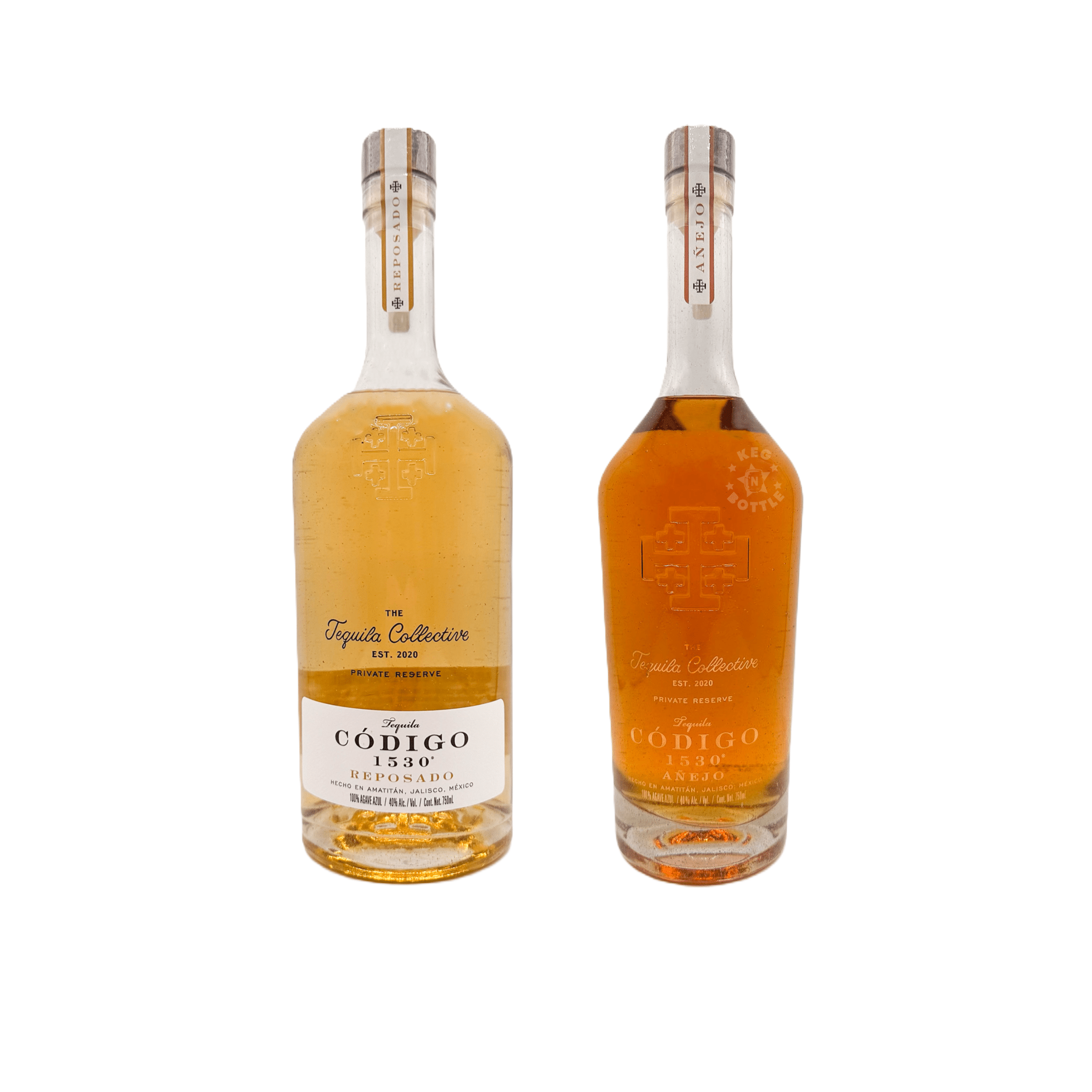 Codigo 1530 Tequila Collective Reposado & Anejo Single Barrel Tequila Combo Pack (2x750 mL) - Keg N Bottle