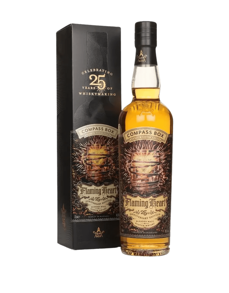 Compass Box Flaming Heart 25th Anniversary Blended Malt Whisky (750 ml) | Keg N Bottle