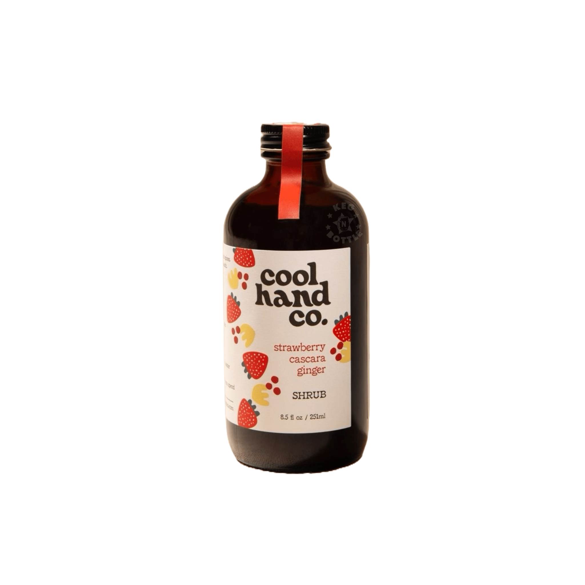 Cool Hand Co. Strawberry/Cascara/Ginger Shrub (8.5 oz) - Keg N Bottle