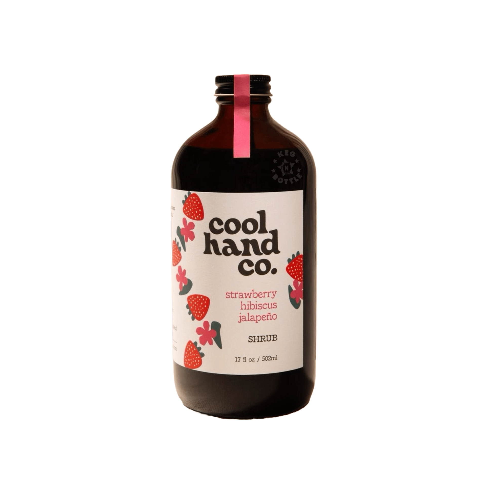 Cool Hand Co. Strawberry/Hibiscus/Jalapeno Shrub (17 oz) | Keg N