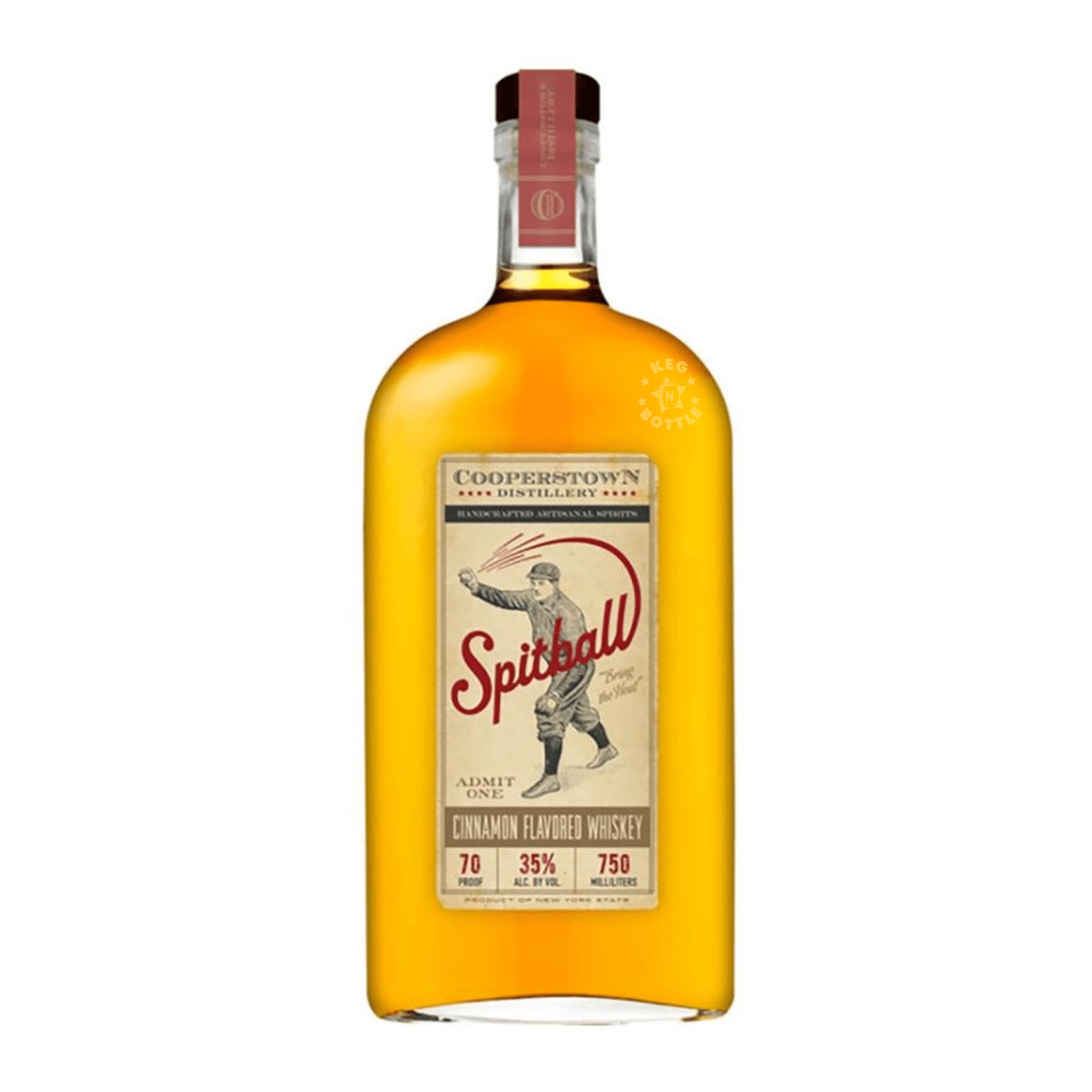 Cooperstown Spitball Cinnamon Whiskey (750 ml) | Keg N Bottle