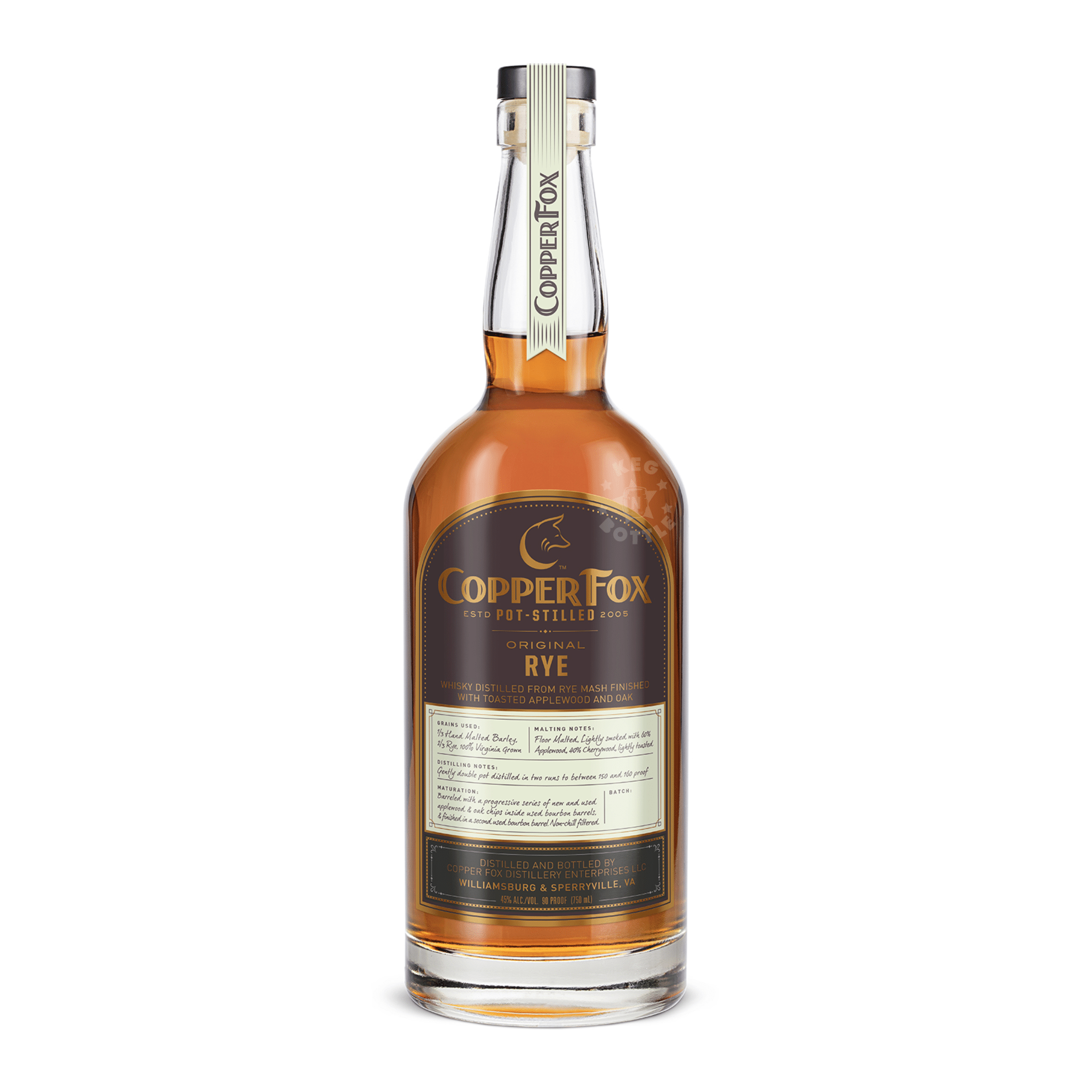 Copper Fox Rye Batch 139 Whiskey (750 ml) | Keg N Bottle