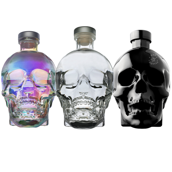 Crystal Head Vodka Trilogy Combo Pack | Original, Aurora & Onyx 750mL