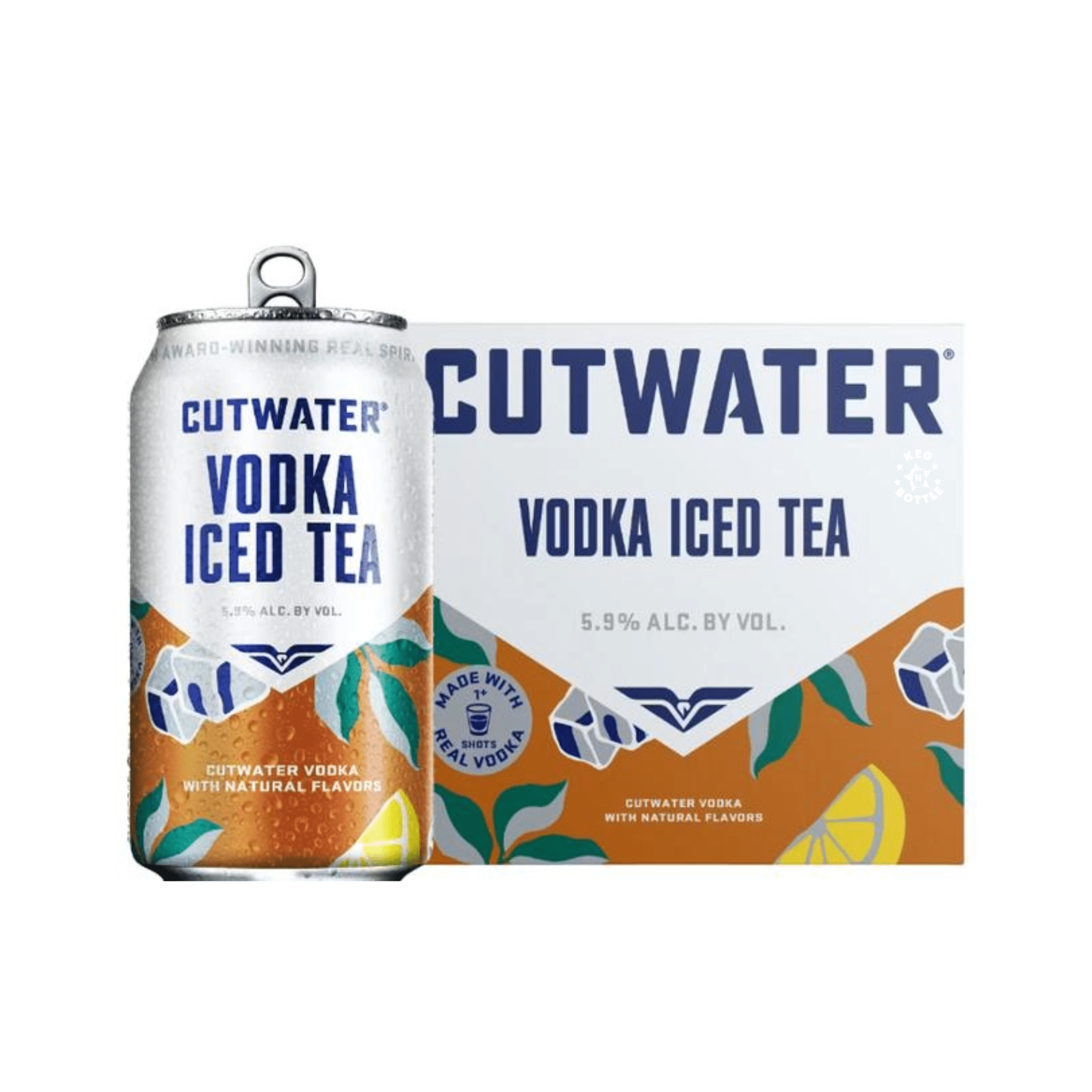 Cutwater Vodka Iced Tea Cocktail (4 Pack) | Keg N Bottle
