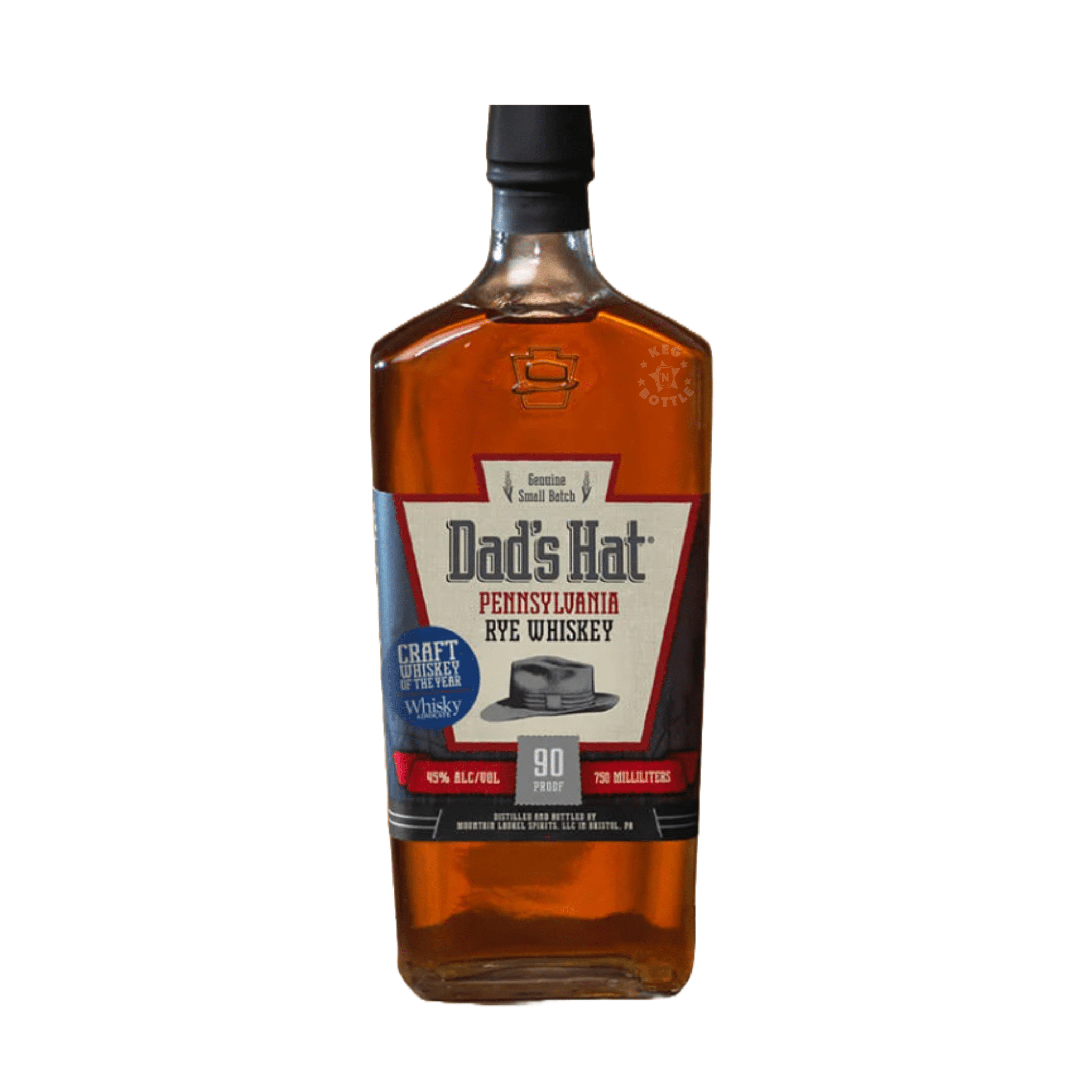Dads Hat Pennsylvania Straight Rye Whiskey (750 ml) - Keg N Bottle