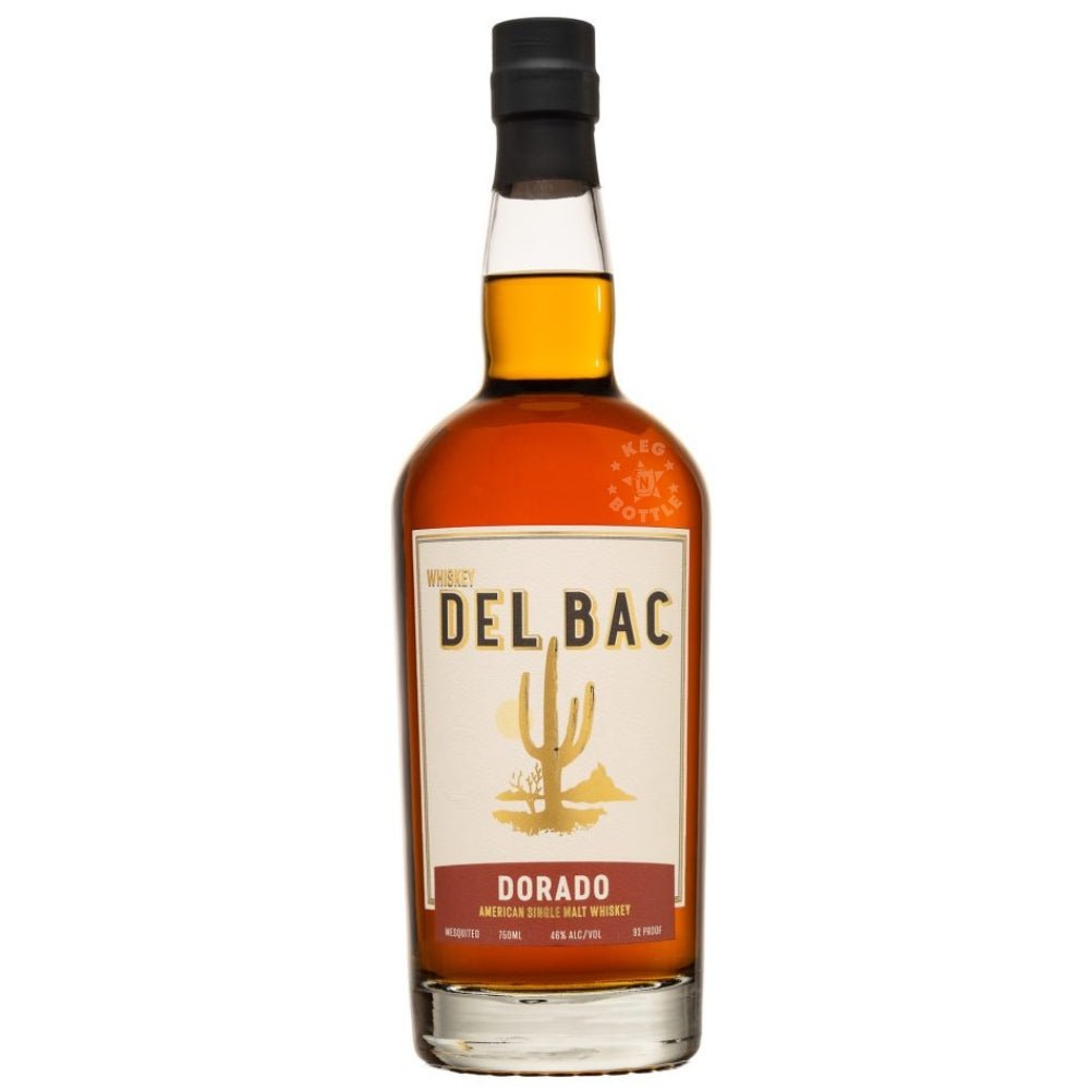 Whiskey Del Bac Dorado Arizona single malt whiskey 750 ml bottle shot