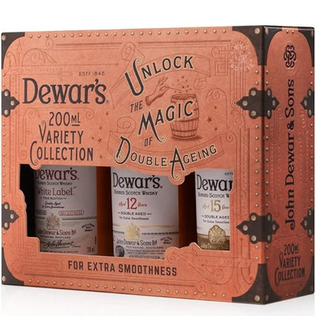 Dewar's Scotch Whisky Variety Collection - 3 Pack (3 x 200 ml