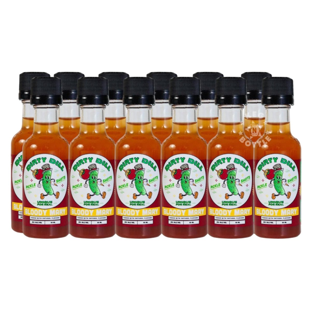 Dirty Dill Bloody Mary Flavored Vodka Miniatures (12 Pack) | Keg N Bottle