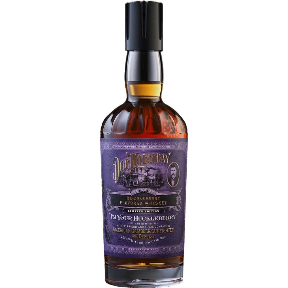 Doc Holliday I’m Your Huckleberry Limited Edition Whiskey 750mL bottle with Western-style label