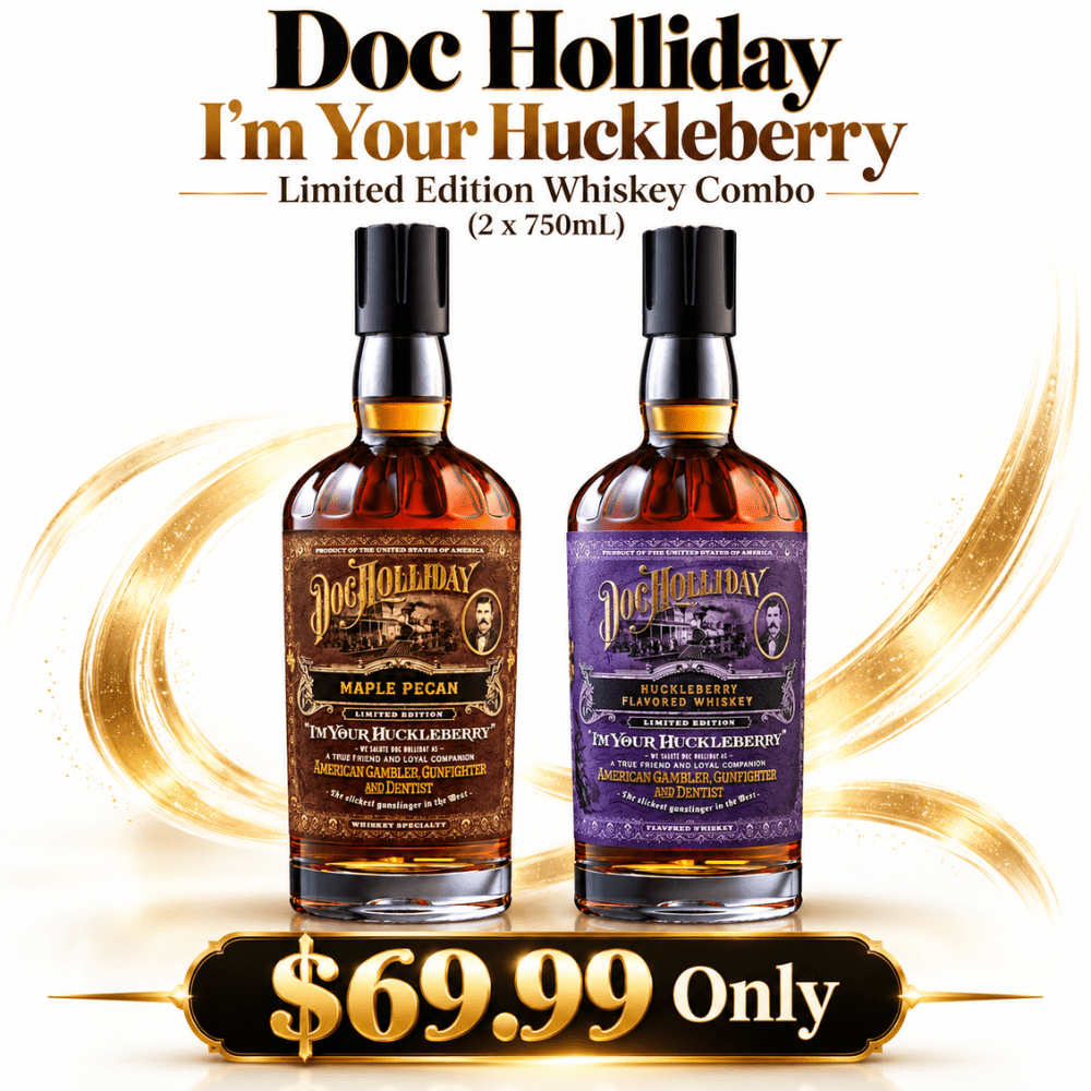 Doc Holliday I'm Your Huckleberry Limited Edition Whiskey Combo (2 x 750mL)
