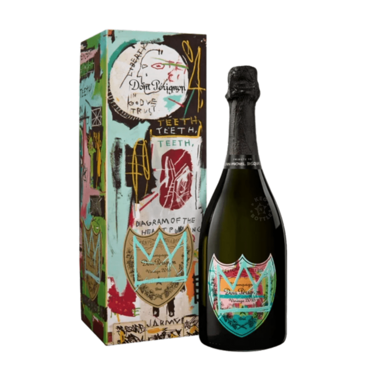 Dom Perignon 2015 Jean - Michel Basquiat "Blue" Limited Edition Champagne (750mL) | Keg N Bottle
