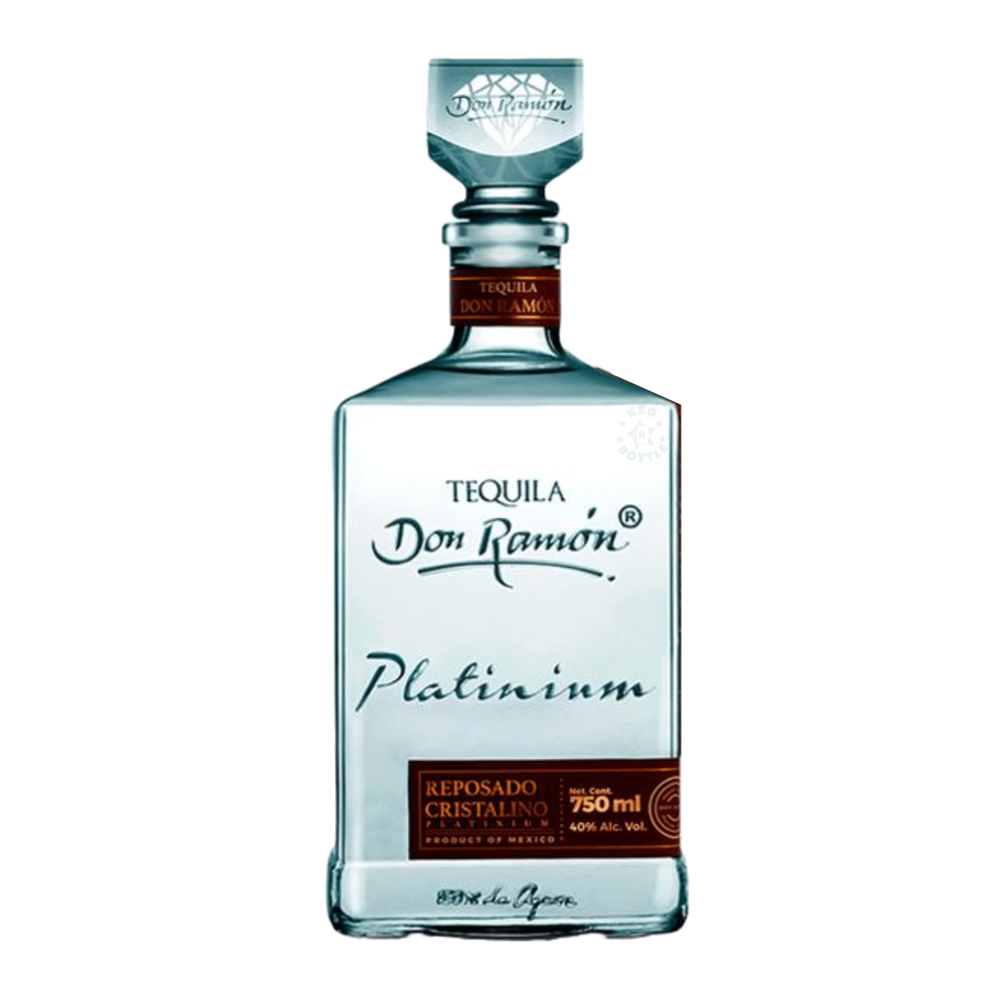 Don Ramon Platinium Reposado Cristalino Tequila (750 ml) - Keg N Bottle