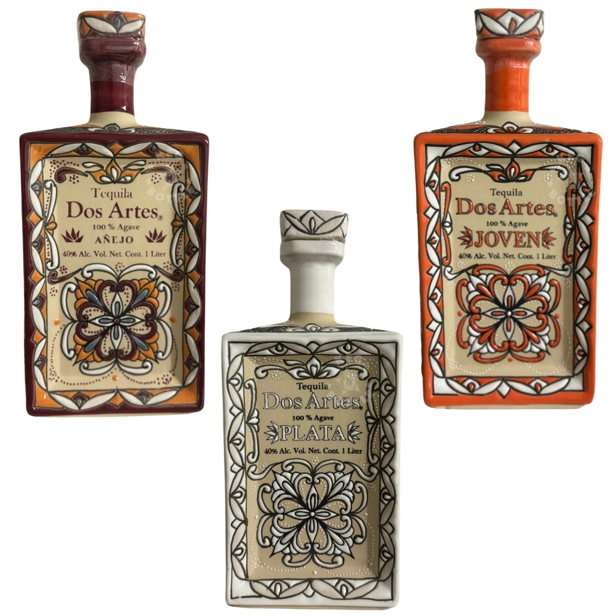 Dos Artes Tequila Combo Pack – Plata, Joven, Añejo (3 x 1 Liter) | Keg N Bottle