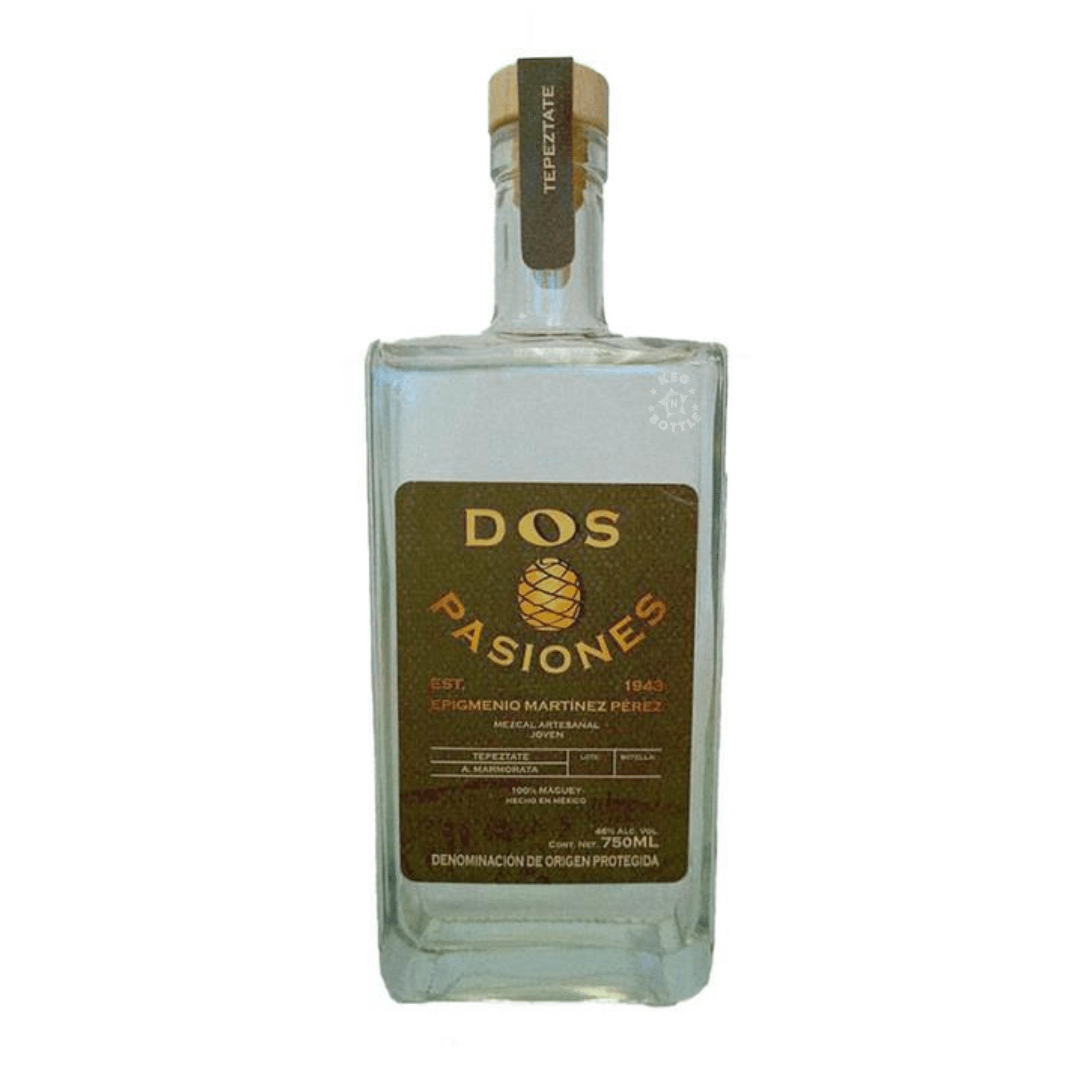 Dos Pasiones Tepeztate Mezcal (750 ml) - Keg N Bottle