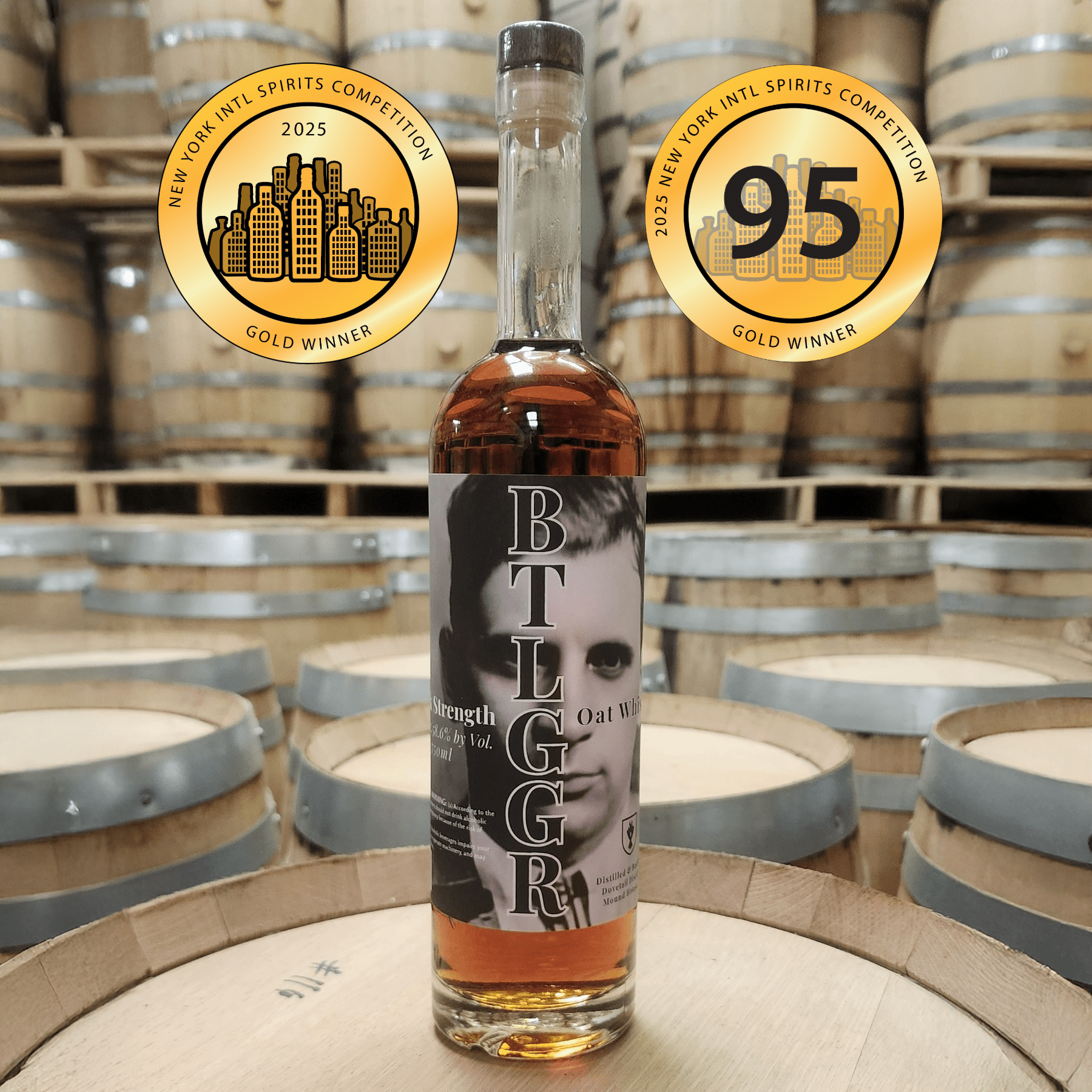 Dovetail Btlggr Cask Strength Oat Whiskey (750 ml) | Keg N Bottle