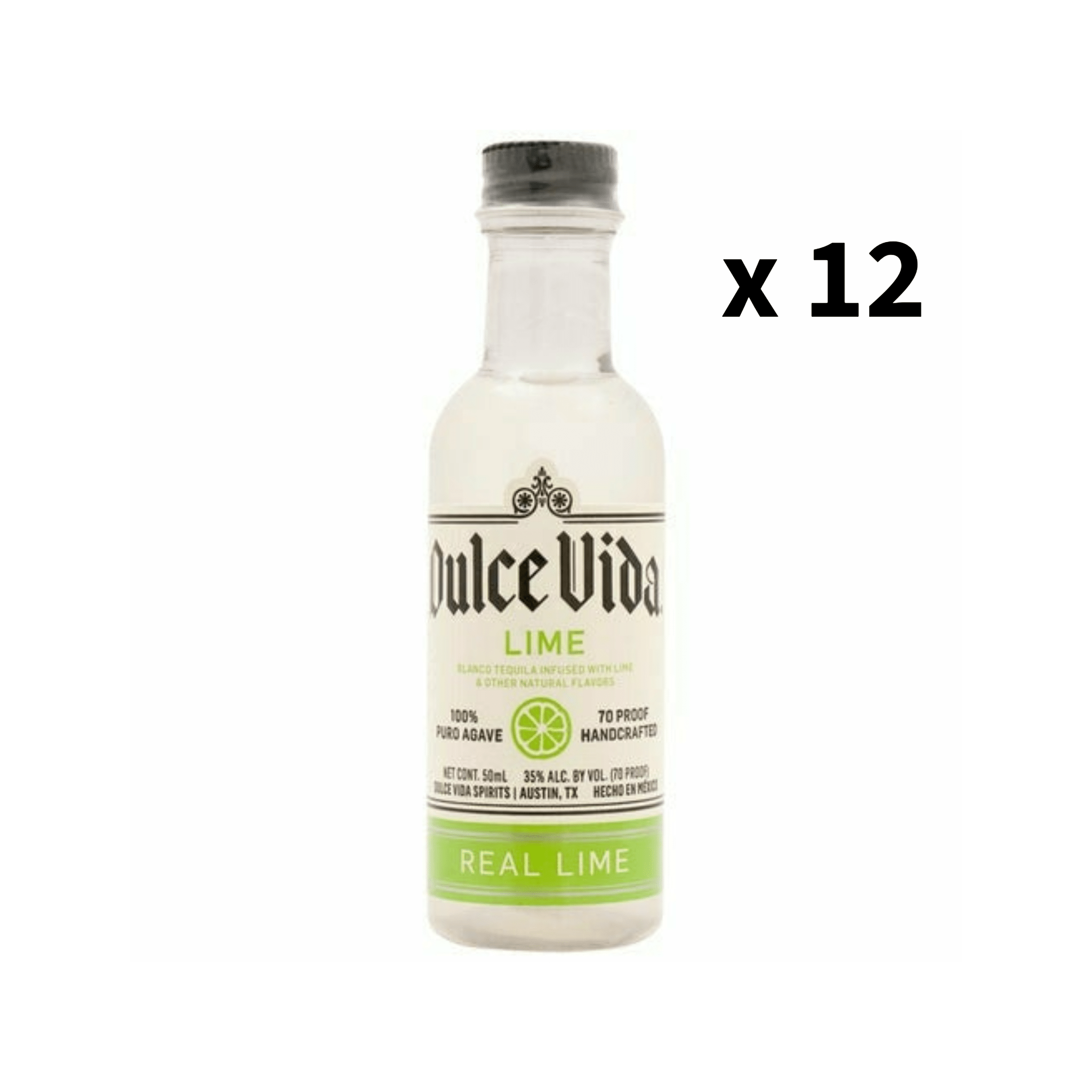Dulce Vida Lime Tequila Miniature (12 Pack) | Keg N Bottle