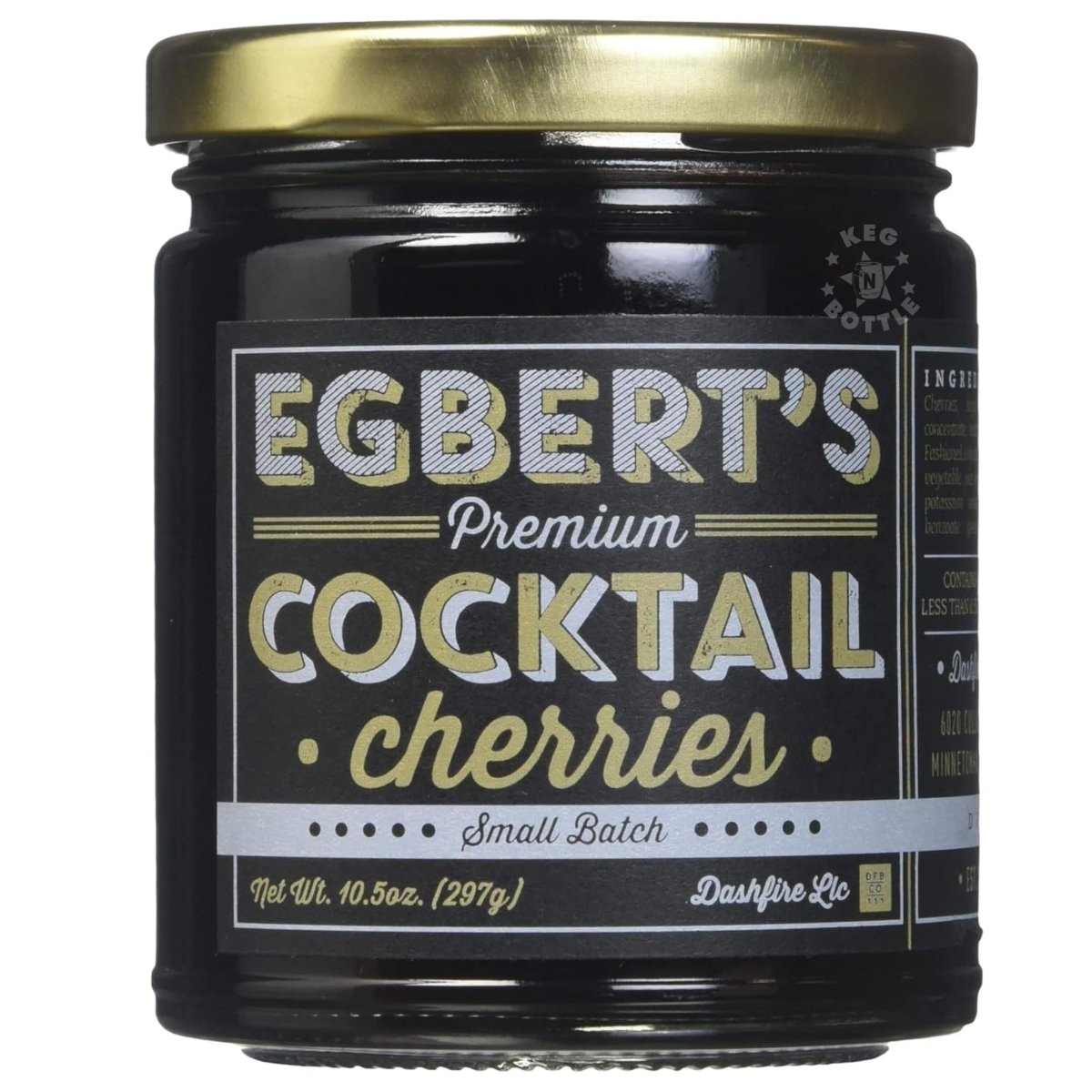 Egbert's Premium Cocktail Cherries (10.5 oz / 297g) | Keg N Bottle