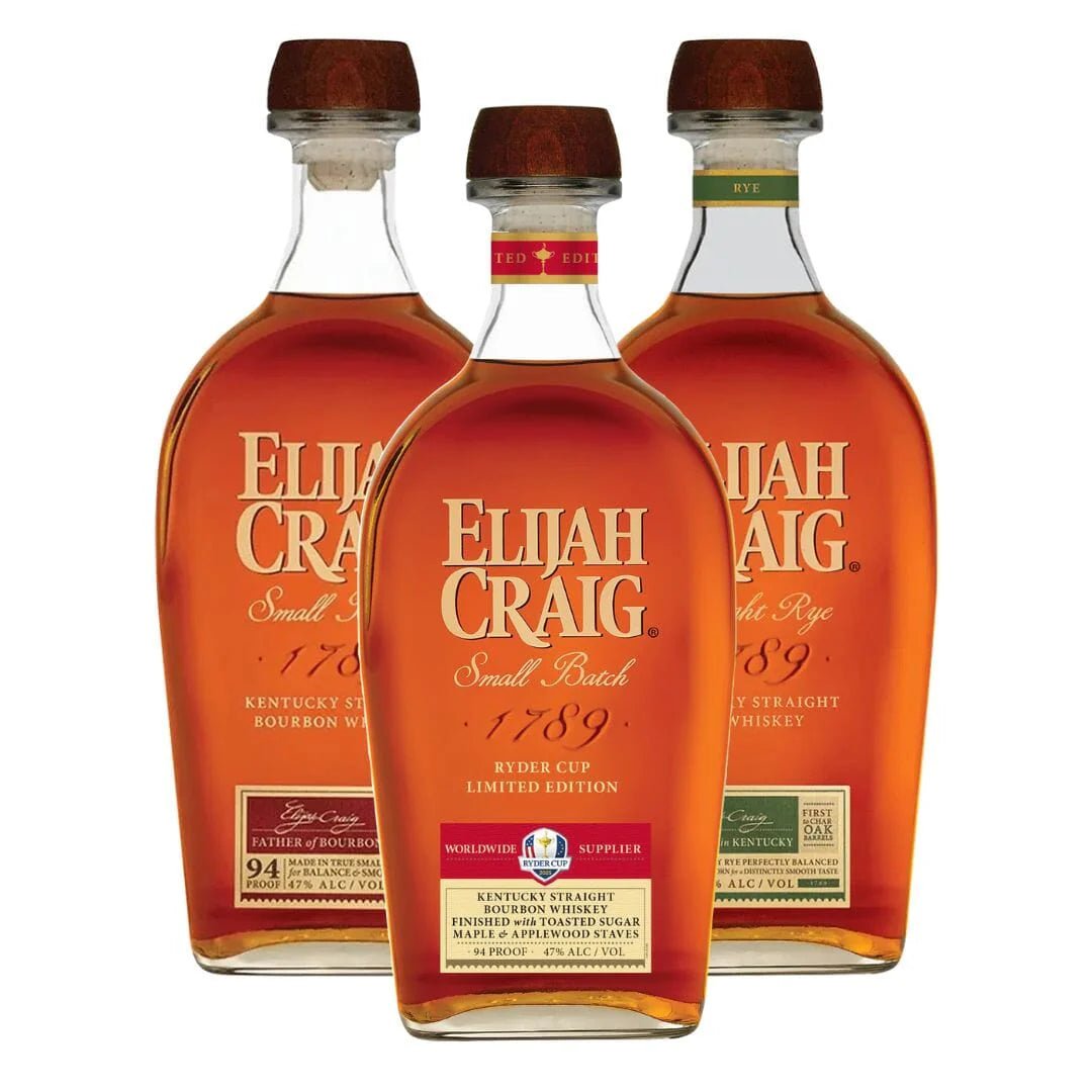 Elijah Craig Ryder Cup Combo Pack (3x750mL) | Keg N Bottle