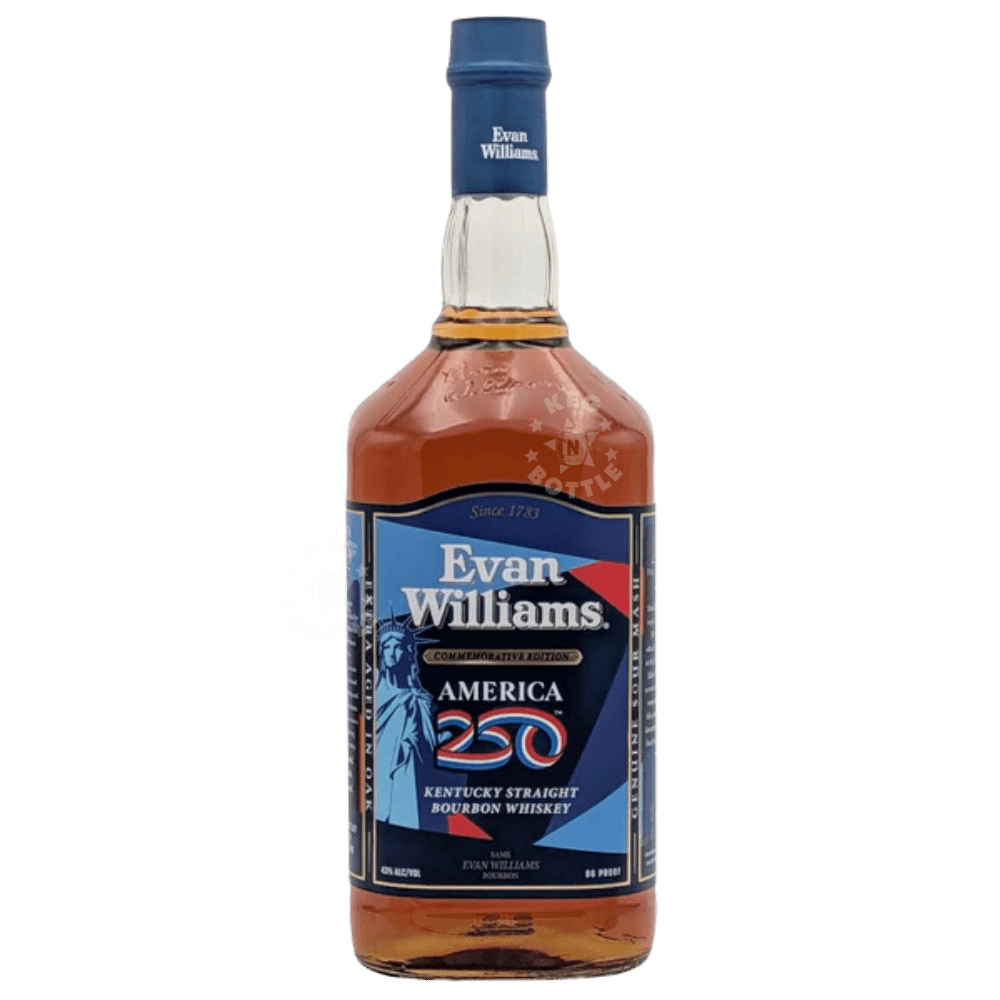 Evan Williams 250th America commemorative edition straight bourbon whiskey 750ml bottle