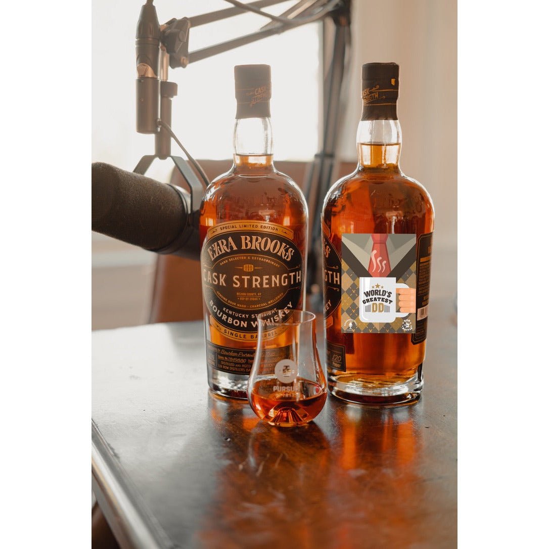 Ezra Brooks Single Barrel Bourbon (Barrel # 7849880 - "World's Greatest Dad") - Bourbon Pursuit & Keg N Bottle Private Barrel Pick 750 ml | Keg N Bottle